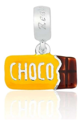 Berloque Barra De Chocolate Com Embalagem
