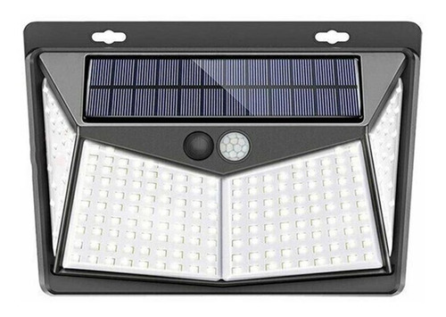 Foco 208 Led Solar Exterior Con Sensor Nocturno Ip65