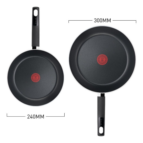 Imagen 4 de 6 de Combo 2 Sartenes T-fal 24 Y 30cm Simply Cook Antiadherente
