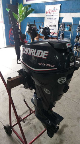 Motor De Popa Evinrude E-tec 25hp ( 12 X Cartao De Credito )
