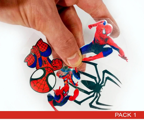 Pack Stickers Uv Dtf Spiderman