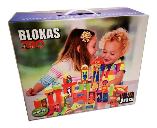 Bloques Blokas Zoo Juego Didáctico Para Armar 012516 Jng