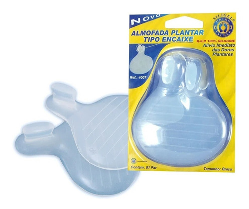 Protetor Plantar Em Silicone Tipo Encaixe Orthopauher Cor Incolor Tamanho da palmilha Único