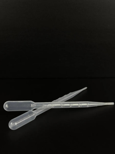 Pipeta Pasteur De Plástico De 3 Ml: 100 Unidades Para Labora