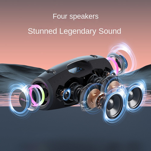 Para Zealot S78 Altavoz Bluetooth Subwoofer Portátil