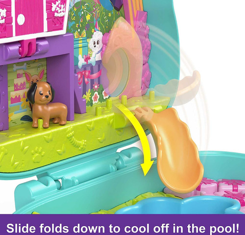 Mattel Pollypocket Estuche Fiesta De Cumpleaños De Perrito