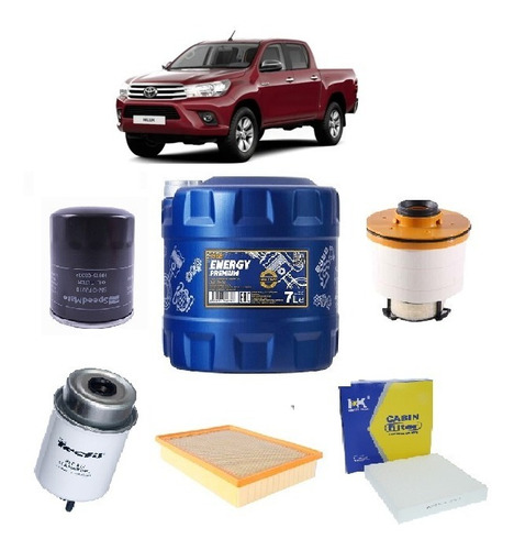 Kit De Filtros Toyota Hilux 2.8 2gd-ftv 2016-2020 