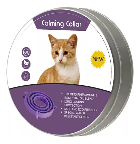 Collar Calming Calmante Gato Reducción Antiestrés Ajustable