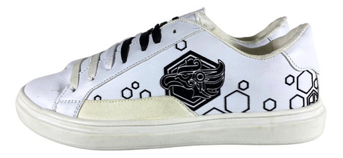 Tenis Ay Guey Por Oni Mujer De Hexagonos De Moda Blanco