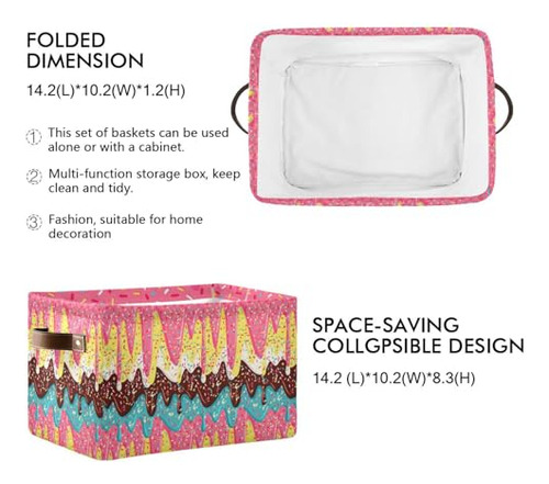 Canasta De Almacenamiento Rectangular Para Helados Organizad