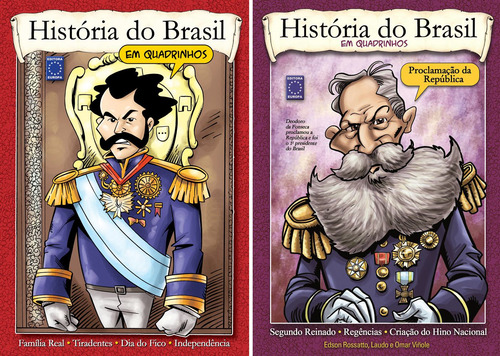 História do Brasil em quadrinhos (Coleção - 2 volumes), de Editora Europa. Editorial Editora Europa Ltda., capa mole em português, 2021