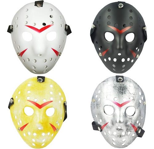 4 Mascaras Para Cosplay Halloween Mascaras Terror Navidad Pa