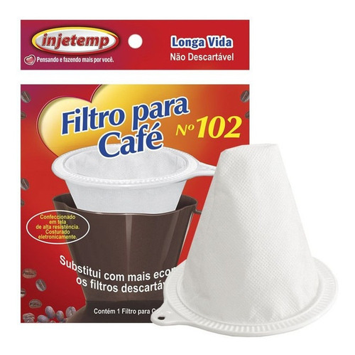 Coador De Café Com Filtro Permanente Reutilizável Pano 102