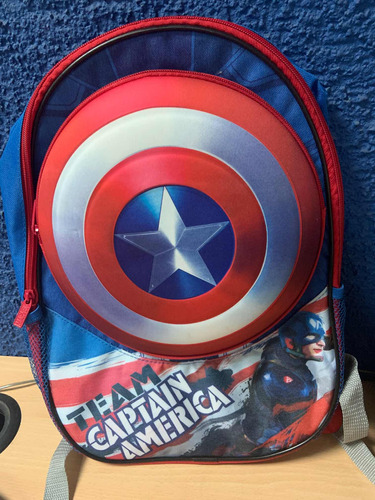 Morral Bolso De Capitán America Para Niños