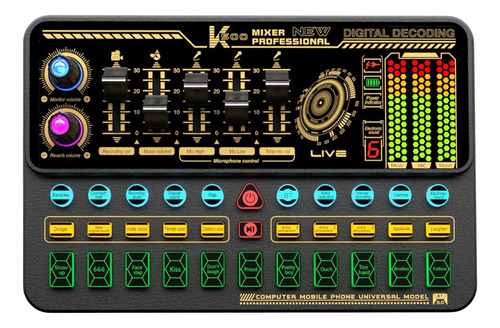 Tarjeta De Sonido Para Computadora De Audio Recargable, Mezc