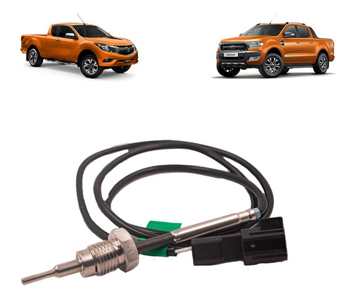 Sensor Temperatura Dpf Negro Largo Mazda Bt-50 3.2l / 2.2l