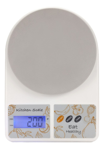Imagen 9 de 10 de Balanza Electronica Digital Cocina 10 Kilos Alta Precisión Capacidad máxima 10 kg Color Gris