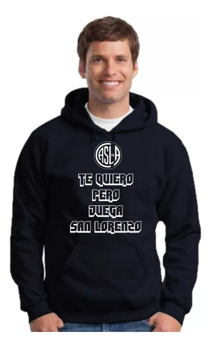 Canguro Te Quiero Pero Juega San Lorenzo- Hoodie Infantil