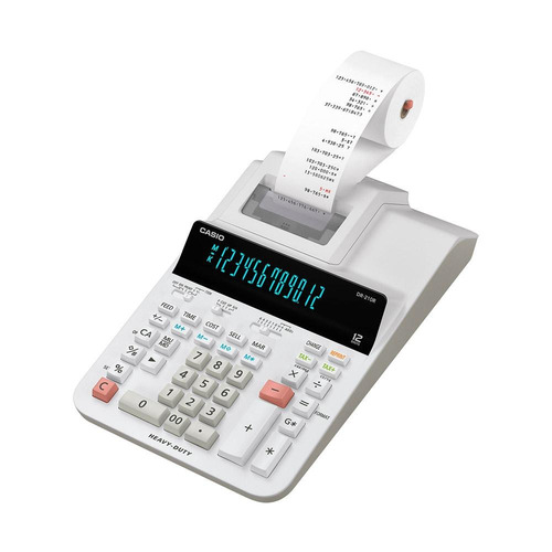 Calculadora Con Impresor Casio Sumadora Dr-210r-we