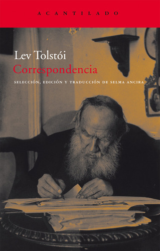 Correspondencia de Lev Tolstói Editorial Acantilado