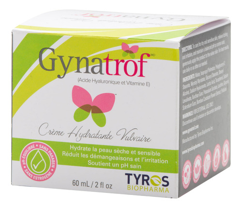 Gynatrof- Crema Humectante Para Vulva, Sin Hormonas, Clínica