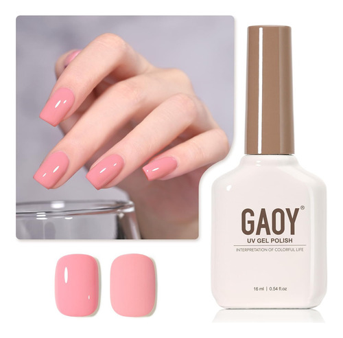 Gaoy - Esmalte De Uñas De Gel Líquido 16ml Color Cherry Pink