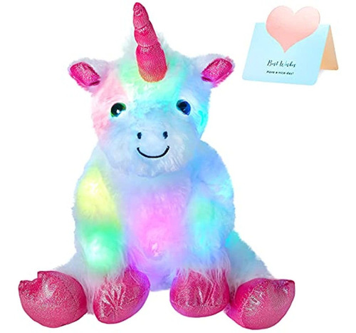 Wewill Led Lumious Giant Unicornio Relleno Con  Whit