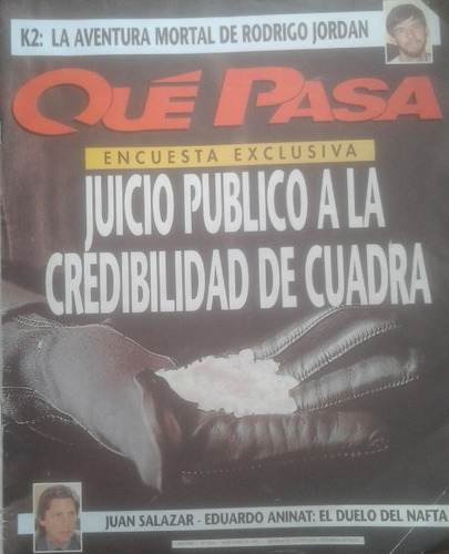 Revista Qué Pasa 1242 / 28 Enero 1995 / Juicio Credib Cuadra