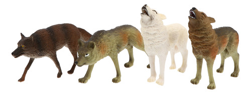 Figuras Realistas De Animales Salvajes Con Modelos De Lobos