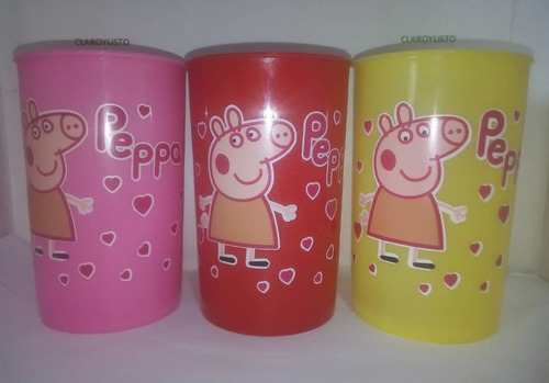 Vasos Peppa Pig Tik Tok Baby Shark  Paw Patrol Cotillón X 2,