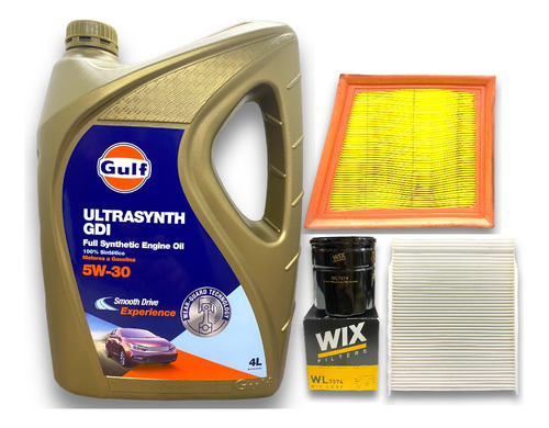 Kit Filtros Ford Ka 1.5 2016 A 2021 + Aceite Gulf 5w30