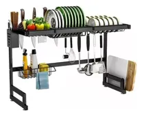 Comprar Escurridor Seca Platos Mosharma Cubiertos Bacha Organizador Rack De Cocina 85cm Acero Inoxidable 2 Pisos Canilla