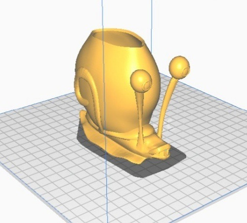 Lapicero Gary Bob Esponja Archivos Stl Obj Impresión 3d