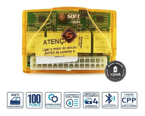 Modulo Vidro Soft Aw44 Aw54 Sw44 Interface Antiesmagamento