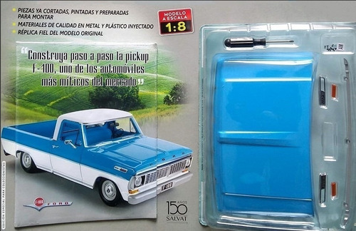 Coleccionable Pickup Ford F-100 - Pieza No. 1,2 - Escala 1:8