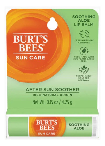 After Sun Soother  Aloe Lip Balm - Burts Bees 4,25 Gr