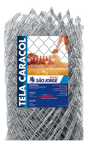 Tela Caracol Galv. 2 Fio 16 Rl 25x1,20m