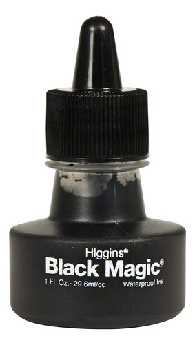 Tinta De Dibujo Pigmentada Black Magic, Botella De 1 On...