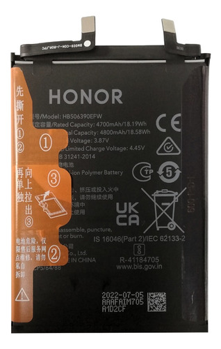 Bateria Pila Hb506390efw Honor 70 80 Pro 80gt  Original