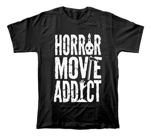 Camiseta Algodón Peinado Con Estampado De Cine De Terror