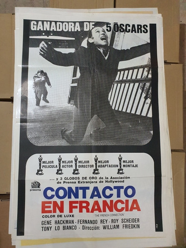 -afiche De Cine Original-1994-contacto En Francia-