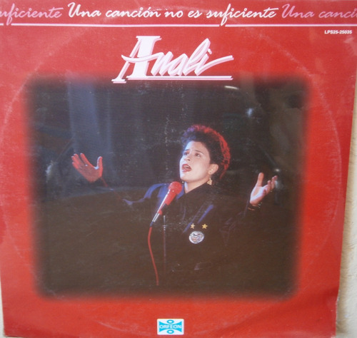 Lp Nuevo De: Anali (una Cancion No Es Suficiente)