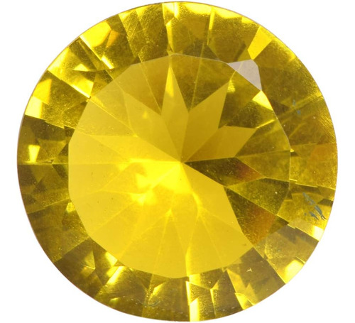 Piedra Amarilla Citrina Impecable 38.70 Ct Brillante Corte D