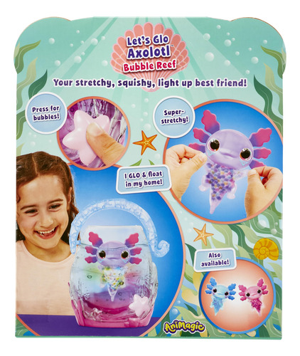 Toy Goliath Animagic Let's Glo Axolotl Bubble Reef