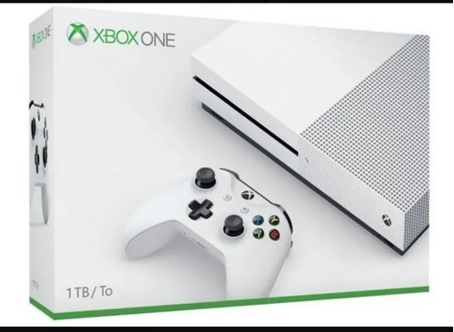 Microsoft Xbox One S 1tb Standard Branco, +1 Controle Preto.