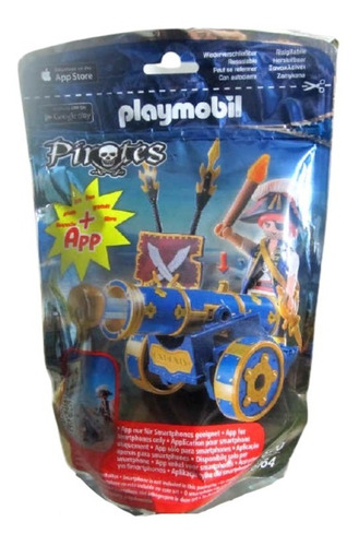 Playmobil 6164 Pirata Con Cañon Azul Interactivo Coleccion