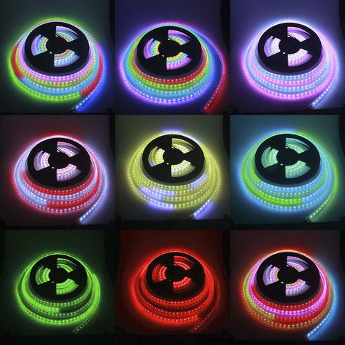 Imagen 7 de 8 de Ws2811 Tira De Luces Led Rgb Direccionable 24v 32.8ft 6...