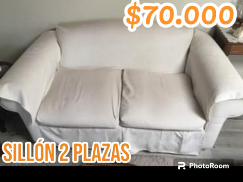 Sofá Sillon Blanco 2 Plazas