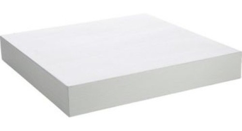 Estante De Melamina Flotante Blanco 25x25x3,8-telecompras Sc