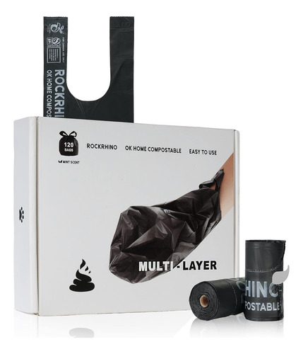 Bolsas Compostables Para Caca De Perro Certificadas Por Rock